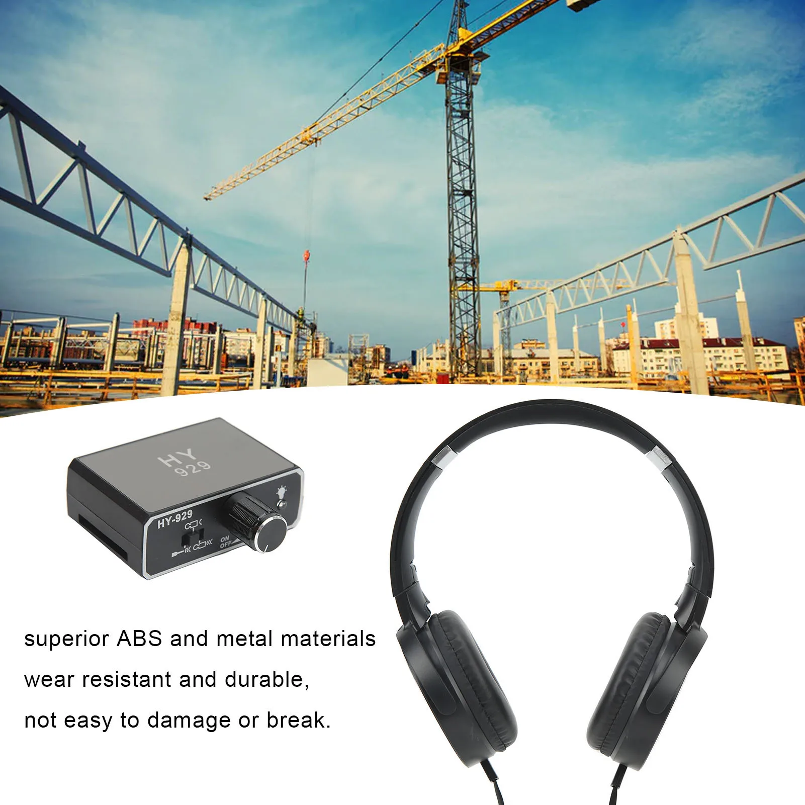 Water Pipe Leakage Monitor Rechargeable Water Leakage Detection Kit Underground High Strength for Site Construction AC100‑240V