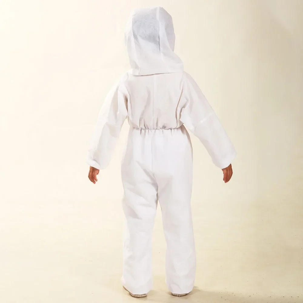 Protective Kids Breathable Dustproof Coveralls Isolation Suit Hooded Children Disposable Full Body Gown Antifouling Play Costume