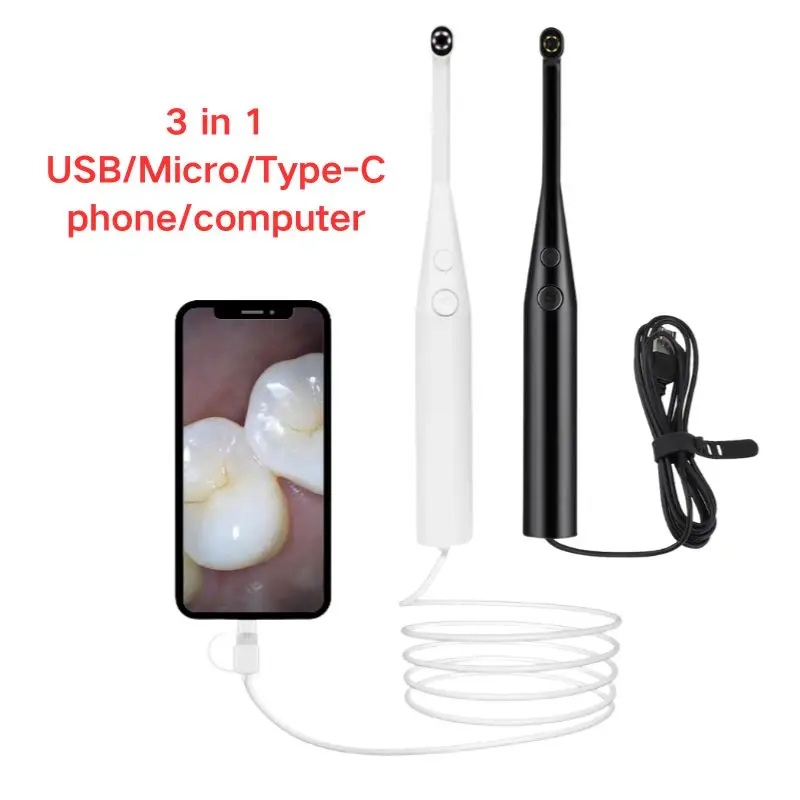 Mini Home HD 720P/1080P Intraoral Endoscope Camera Visual Instruments 3-in-1 USB with 4.5-Inch HD 1080P Screen for Android/PC