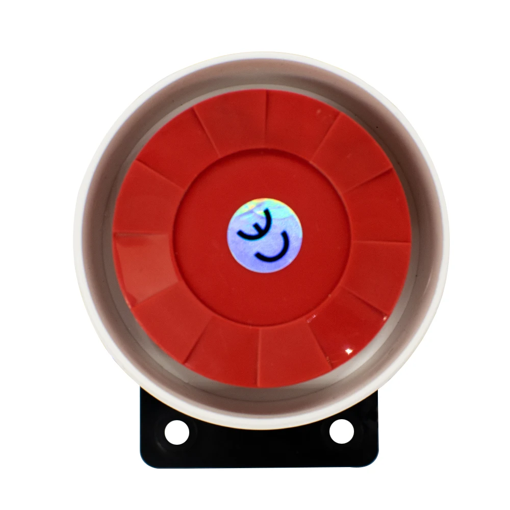 DC 12V Mini Alarm Siren Audio Alarm Anti-theft Buzzer High-decibel Security Piezo Buzzer Alarm Horn