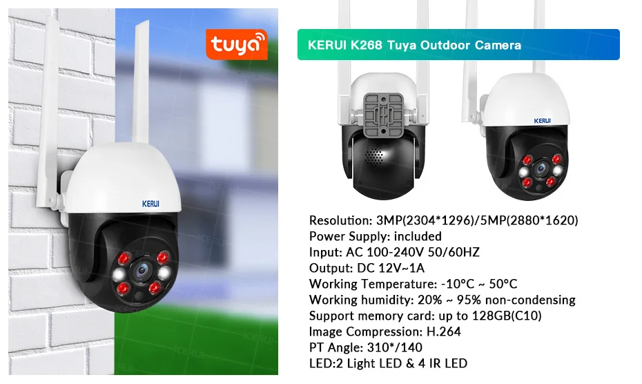 KERUI W204 4G WIFI GSM Alarm System Touch Panel Home Security Tuya Smart RIFD APP Remote Control Burglar PIR Door Sensor Siren