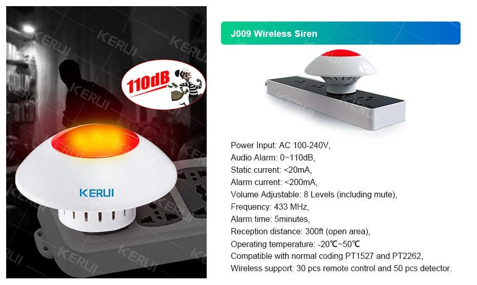 KERUI W204 4G WIFI GSM Alarm System Touch Panel Home Security Tuya Smart RIFD APP Remote Control Burglar PIR Door Sensor Siren
