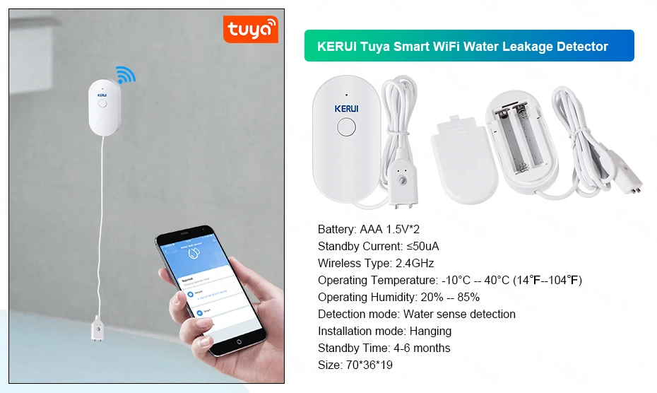 KERUI W204 4G WIFI GSM Alarm System Touch Panel Home Security Tuya Smart RIFD APP Remote Control Burglar PIR Door Sensor Siren