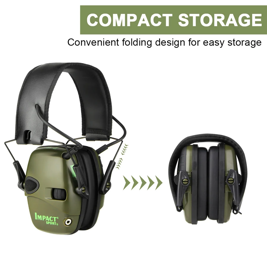 Electronic Damper Sports Shooting Earmuff Sports Shooting Impact Outdoor Anti-Noise Headset for Howard Leight Impact Sports
