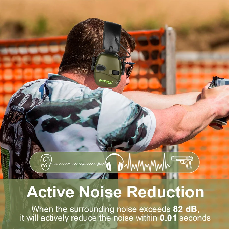 Electronic Damper Sports Shooting Earmuff Sports Shooting Impact Outdoor Anti-Noise Headset for Howard Leight Impact Sports