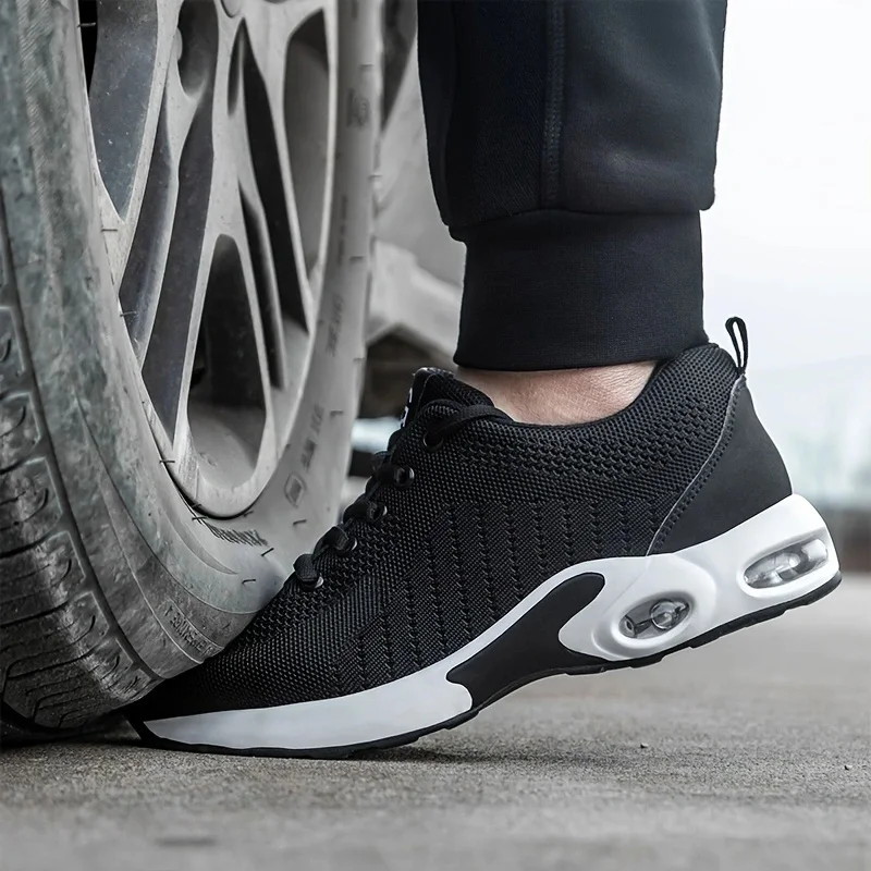 Steel Toe Safety Shoes Men Women Security Protection Work Shoes Lightweight Safety Boots Air Cushion Indestructible Shoes