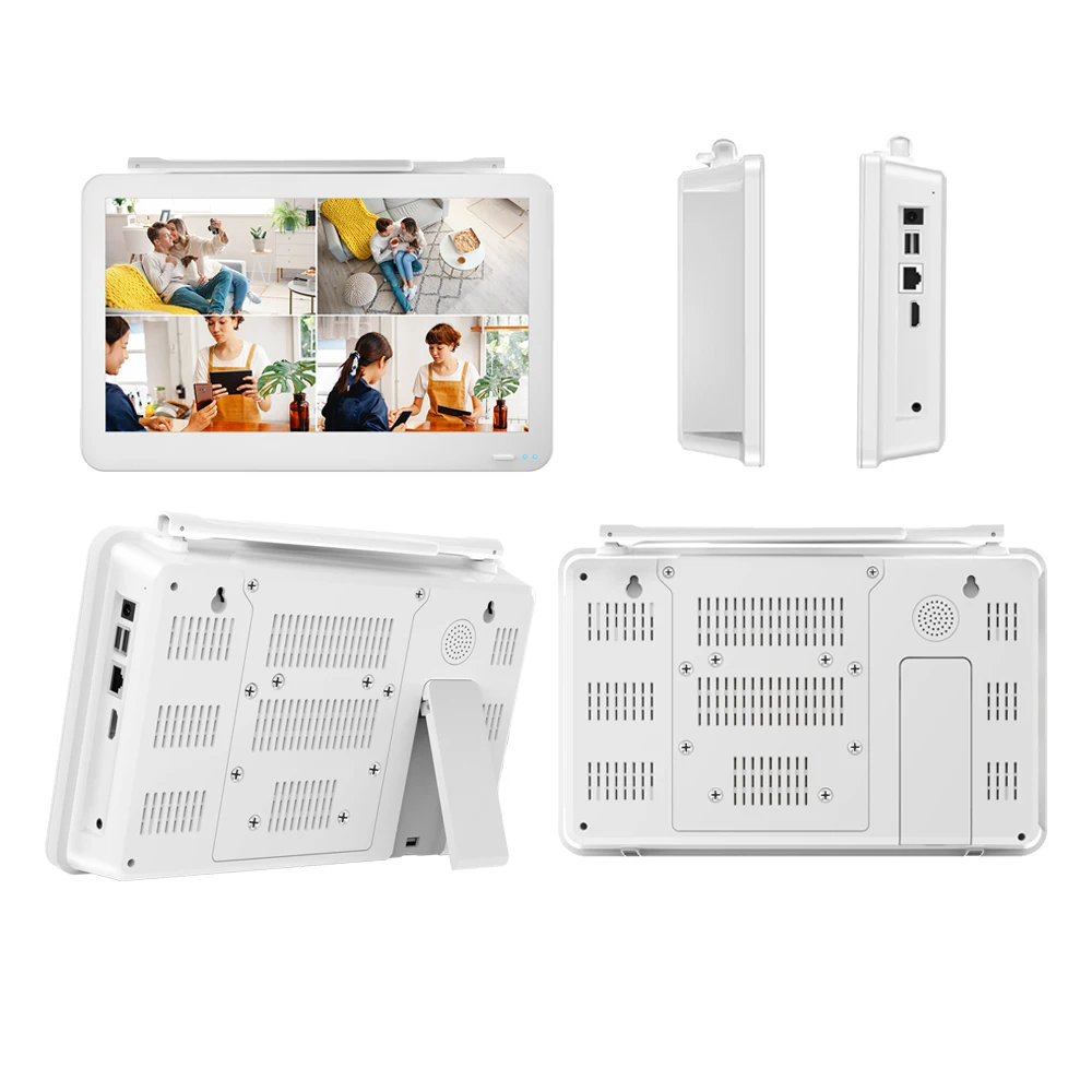 8CH 5MP Wifi NVR with 12 Inch Monitor H.265 Onvif XMeye Network Video Recorder For Wireless Security System Face Detection 24/7