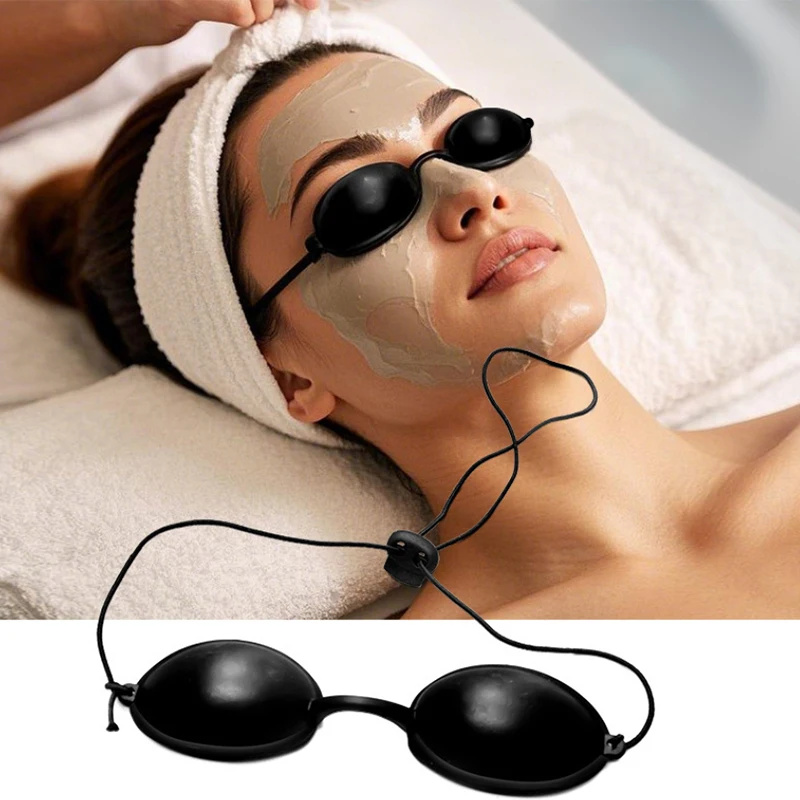 Silicone Protectve Eye Goggle For Laser LED UV Lamp Treatment Flexible UV Eye Protection Sunbed Tanning Goggles Mask