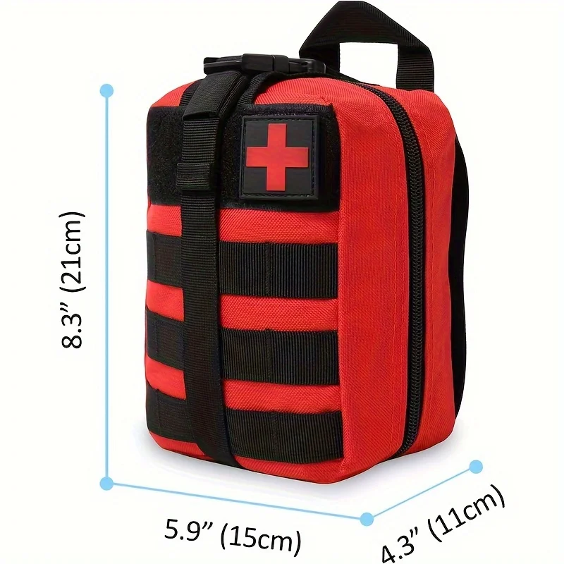 1pc EMT Pouch, Rip Away Molle Medical Pouches Tear-Away First Aid Kit Emergency Survival Bag for Travel Outdoor Hiking