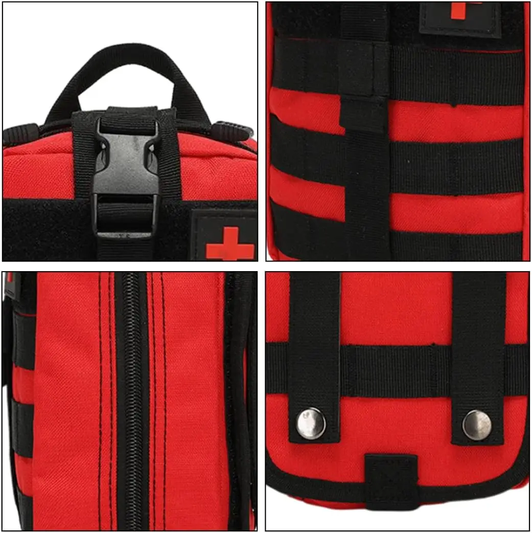1pc EMT Pouch, Rip Away Molle Medical Pouches Tear-Away First Aid Kit Emergency Survival Bag for Travel Outdoor Hiking
