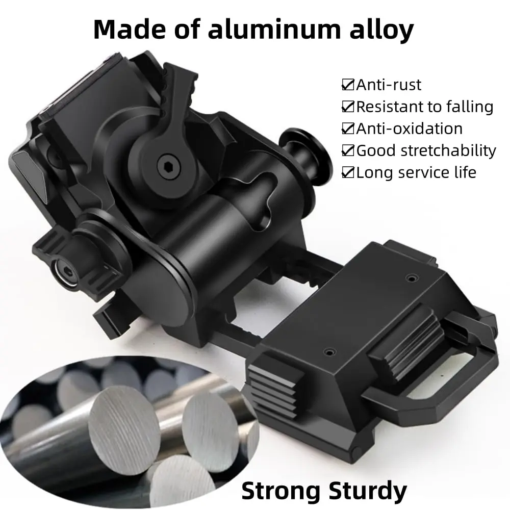 BOOIU Metal/Nylon L4G24 NVG Helmet Mount Holder for PVS15/18 GPNVG18 Goggle Night Vision Stent Outdoor Tactical Helmet Bracket
