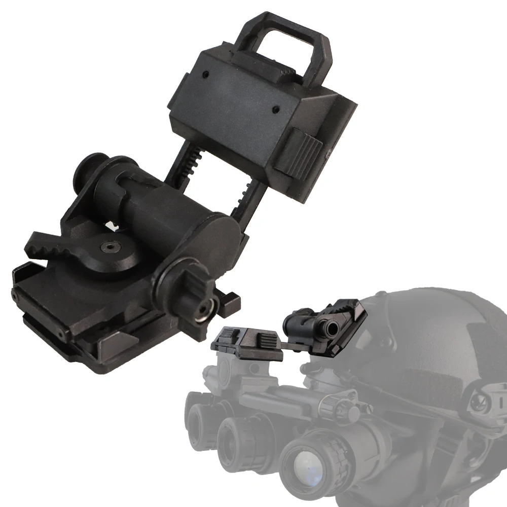 BOOIU Metal/Nylon L4G24 NVG Helmet Mount Holder for PVS15/18 GPNVG18 Goggle Night Vision Stent Outdoor Tactical Helmet Bracket
