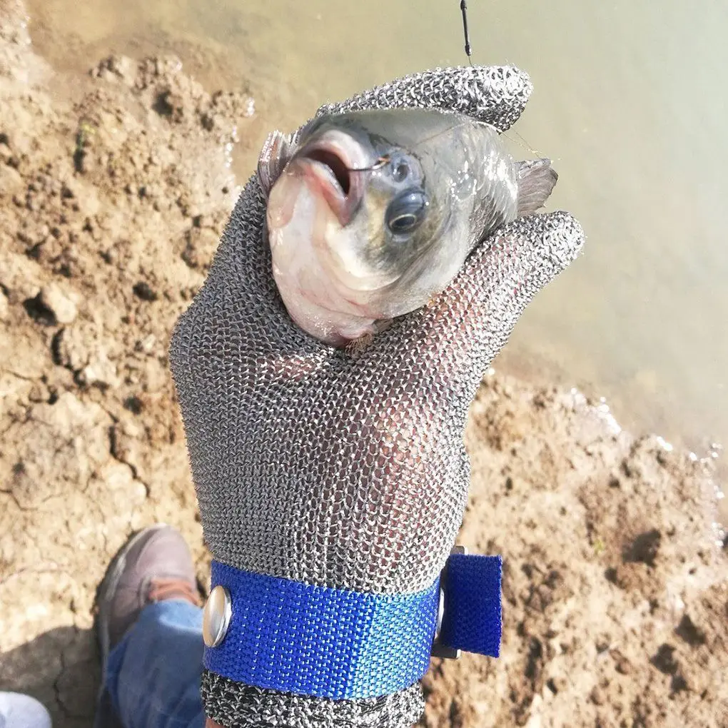 Stainless Steel Gloves Anticut Safety Cut Resistant Hand Protective Metal Glove Meat Mesh For Butcher Wire Knife Proof Cut Glove