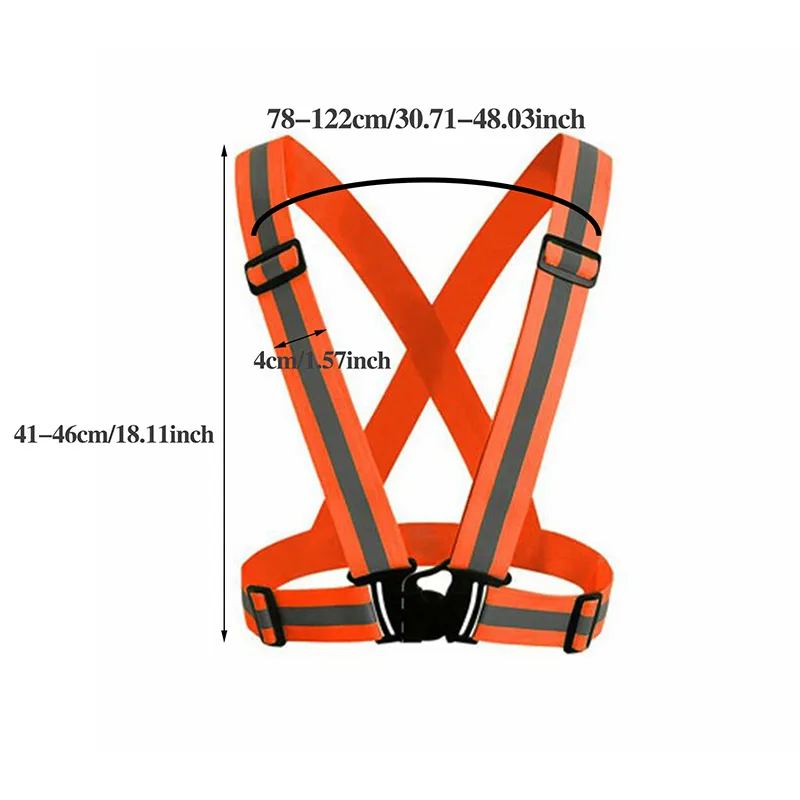 4 Colors Unisex Light High Visibility Safety Vest With Storage Bag Night Construction Cycling Traffic Coat Running Working