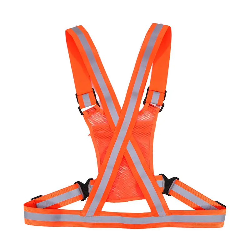4 Colors Unisex Light High Visibility Safety Vest With Storage Bag Night Construction Cycling Traffic Coat Running Working