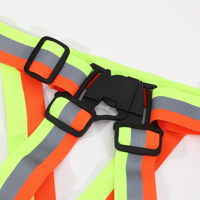 4 Colors Unisex Light High Visibility Safety Vest With Storage Bag Night Construction Cycling Traffic Coat Running Working