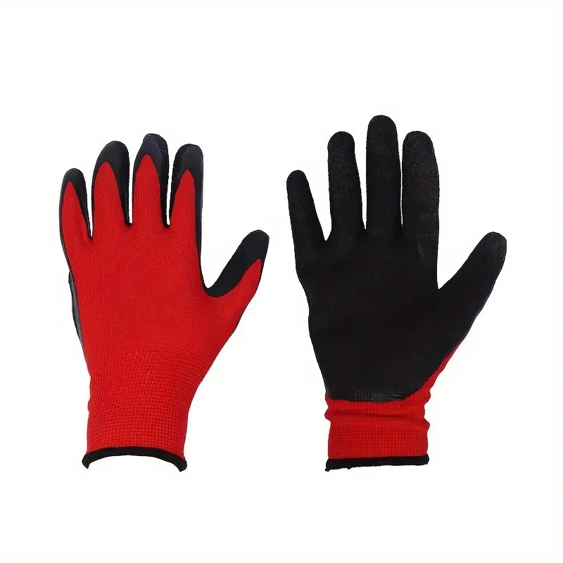 Crinkled Anti-Slip Gloves, Anti-Skid Labor Protection Gloves, Work Gloves. High Grip, Wear-Resistant & Anti-Slip