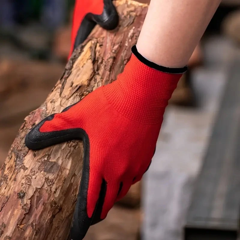 Crinkled Anti-Slip Gloves, Anti-Skid Labor Protection Gloves, Work Gloves. High Grip, Wear-Resistant & Anti-Slip