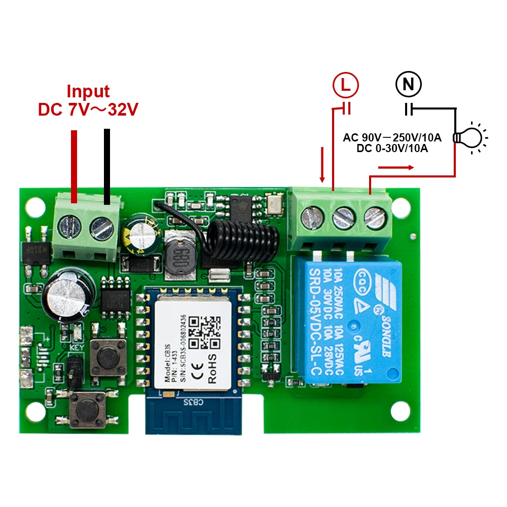 Tuya Smart Life App,WIFI Garage Door Opener Controller,Timer,Door Open/Close Monitor, Voice Control with Alexa/Google Assistant