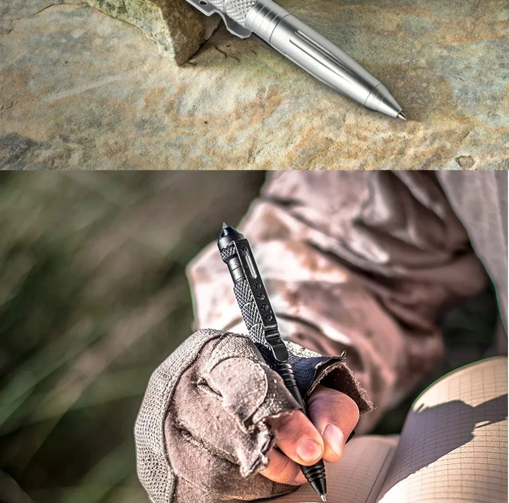 BOOIU Tactical Pen Multifunction Aluminum Alloy Self Defence Tactical Pen Outdoor Security Survival Tools Glass Breaker Pen