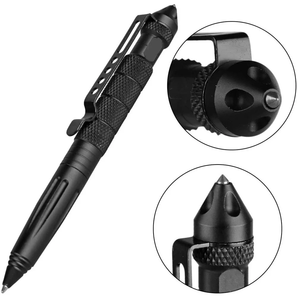 BOOIU Tactical Pen Multifunction Aluminum Alloy Self Defence Tactical Pen Outdoor Security Survival Tools Glass Breaker Pen