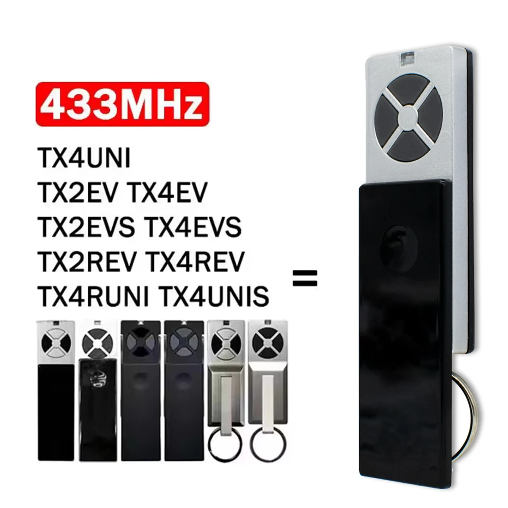 1/2/3/5pcs TX4UNI TX2EV TX2REV TX4UNIS TX4UNIF TX4RUNI Garage Door Remote Control Opener 433MHz