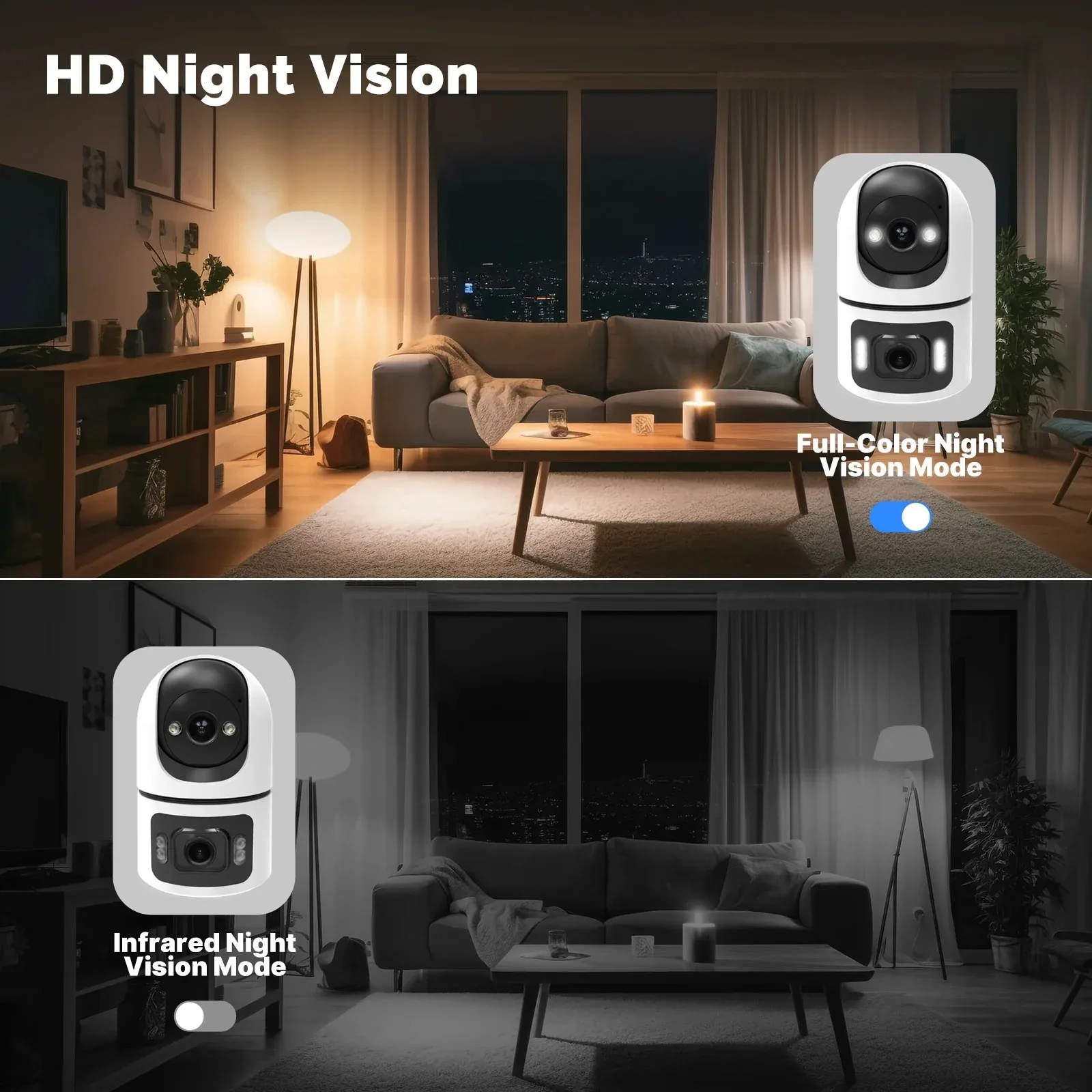 8MP Baby Monitor Camera WiFi Camera Security Wireless Surveillance Cameras WiFi Onvif 10X Zoom CCTV Video Baby Security Camera