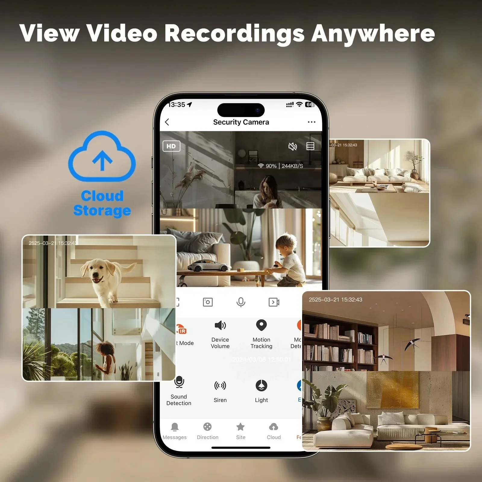 8MP Baby Monitor Camera WiFi Camera Security Wireless Surveillance Cameras WiFi Onvif 10X Zoom CCTV Video Baby Security Camera
