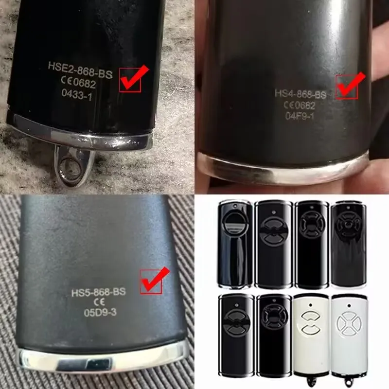 For BiSecur HSE2-868-BS, HSE4-868-BS HS1-868-BS Hand Transmitter 868 MHz Frequency, Garage Door Operator