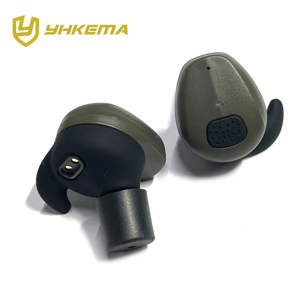 2024 YHKEMA Tactical EB10 Bluetooth Earplugs Noise Canceling Shooting Earplug Sound Pickup Headphone Noise Cancelling Headset