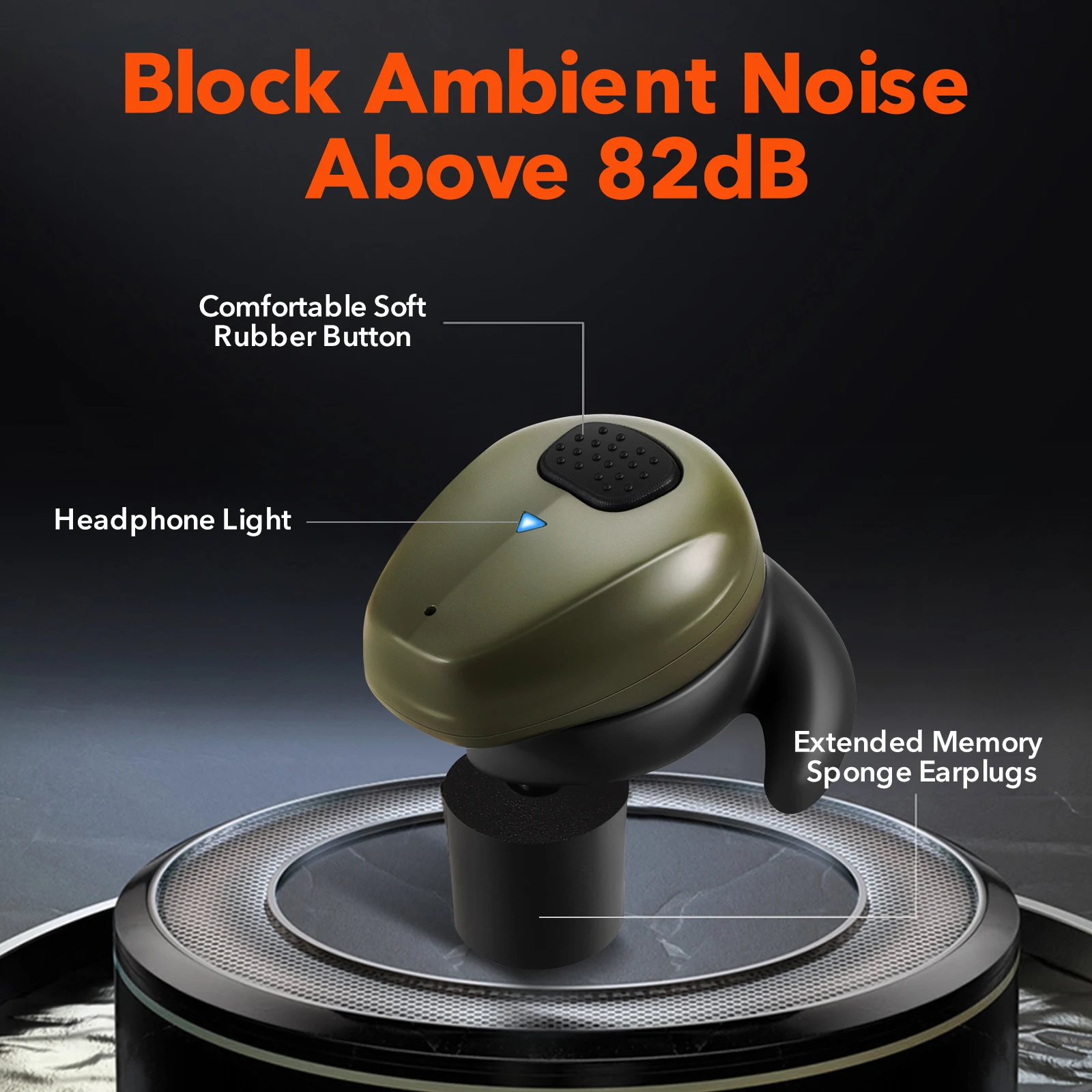 2024 YHKEMA Tactical EB10 Bluetooth Earplugs Noise Canceling Shooting Earplug Sound Pickup Headphone Noise Cancelling Headset