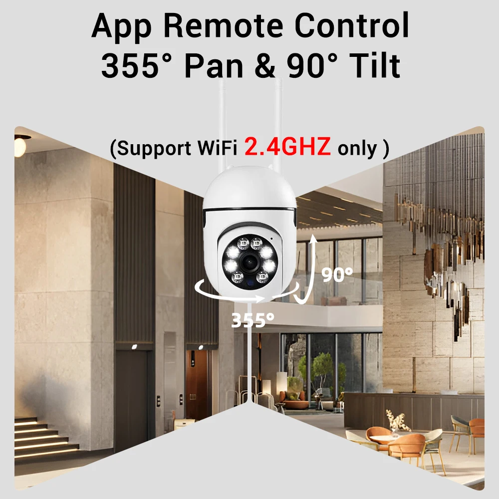 2.4G 8MP Cameras Wifi Video Surveillance IP Indoor Security Protection Monitor 5.0X Zoom Home Wireless Track Alarm O-Kam Pro
