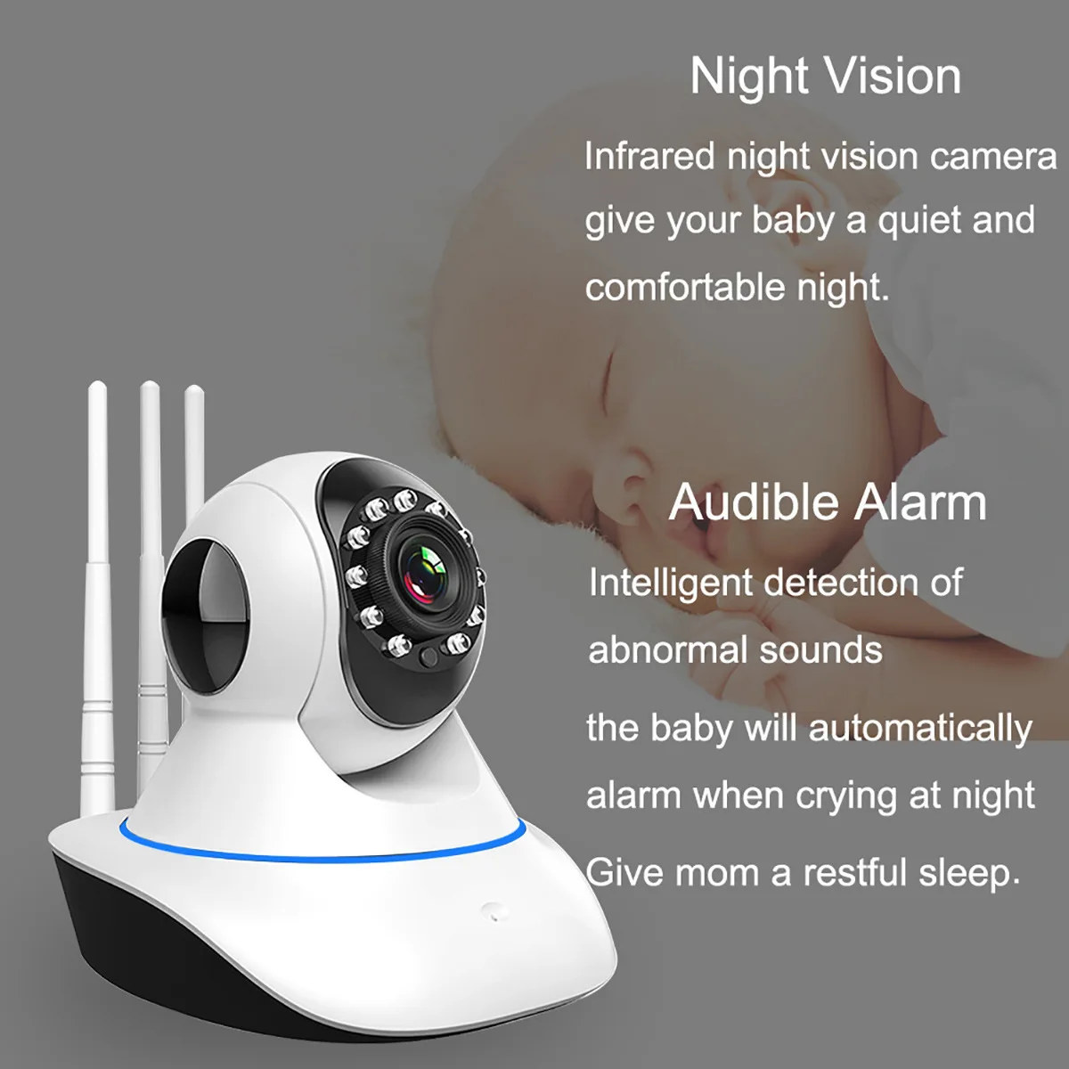 2MP 1080P Yoosee/V380/Carecam APP Wireless PTZ IP Dome Camera AI Humanoid Motion Detection Home Security Baby Monitor