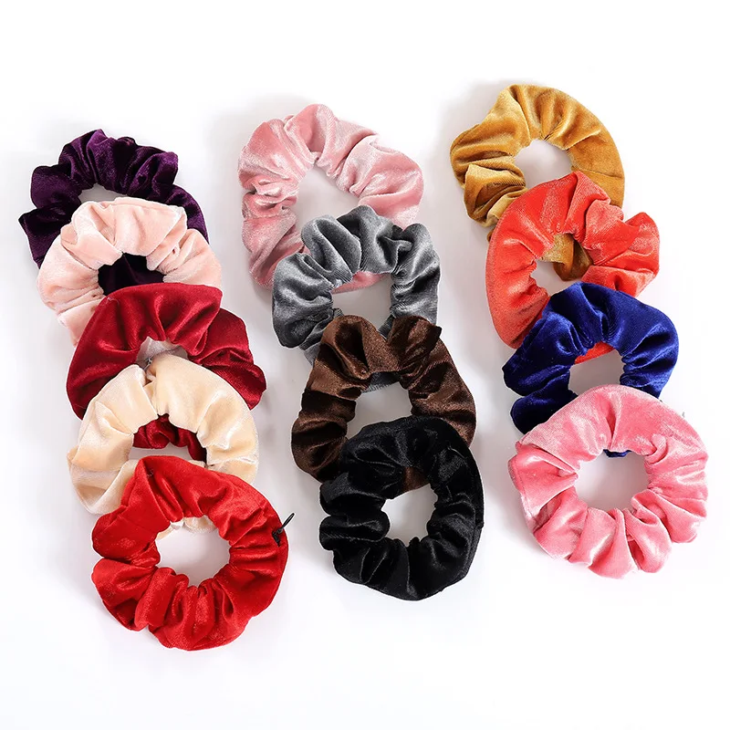 Portable Hidden Safe Sight Secret Hair Tie Storage Case Hair Scrunchie With Zipper Hide Key Cash Jewelry For Travel Outdoor