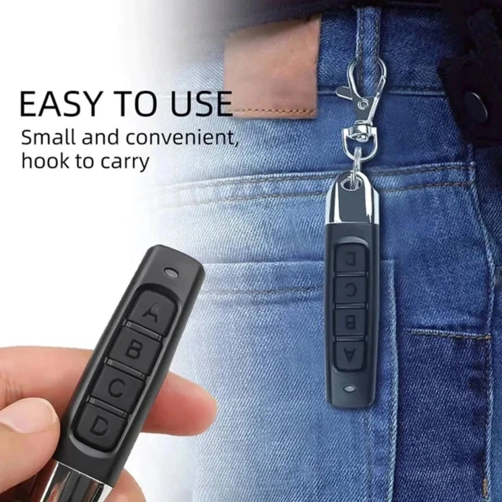433MHz Auto Copy Remote Control Electric Garage Door Opener Remote Controller Duplicator Clone Cloning Code 4 Keys Transmitter