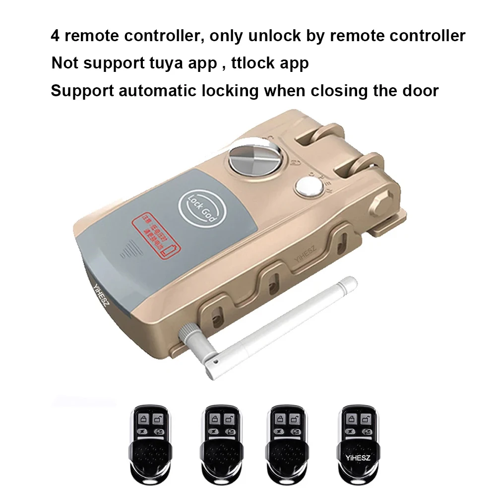 HUA XING QIANG 433MHz Remote Controller HXQ908 Door Lock Remote Control Key For HXQ920 HXQ909 Invisible Door Lock HUAXINGQIANG