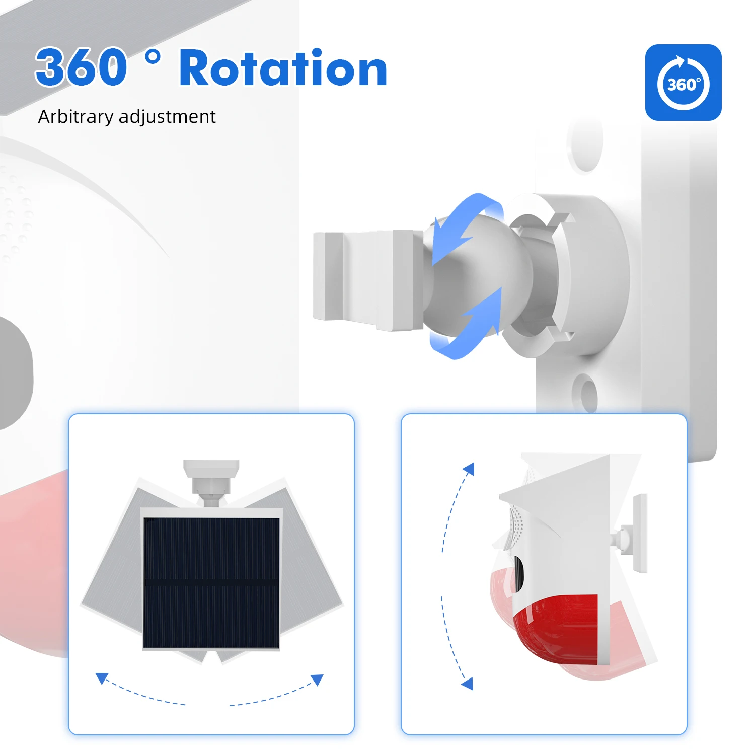 Independent Outdoor Solar Infrared Alarm 120dB Wireless Anti-theft Waterproof Animal Drive Outdoor Sound And Light Alarm Signal