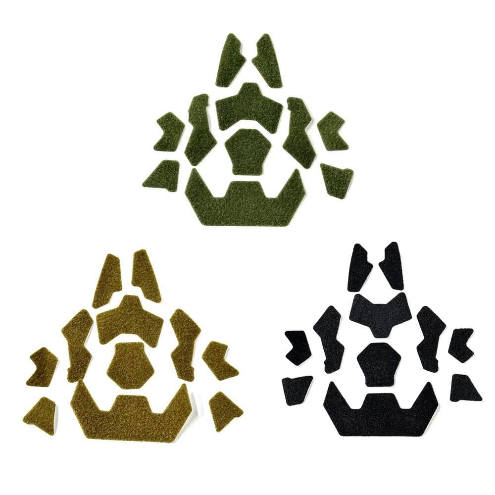10sets Super High Cut Tactical FAST Helmet Magic Sticker Velcros Universal Tape Helmet Padding Stickers for Football Helmet