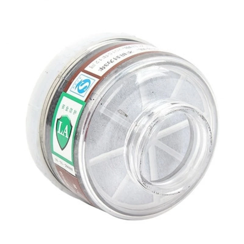 2 in 1 Chemical Gas Mask Respirator Classic Style Rubber Material Full Face Protection Industrial Spray Paint Respirator