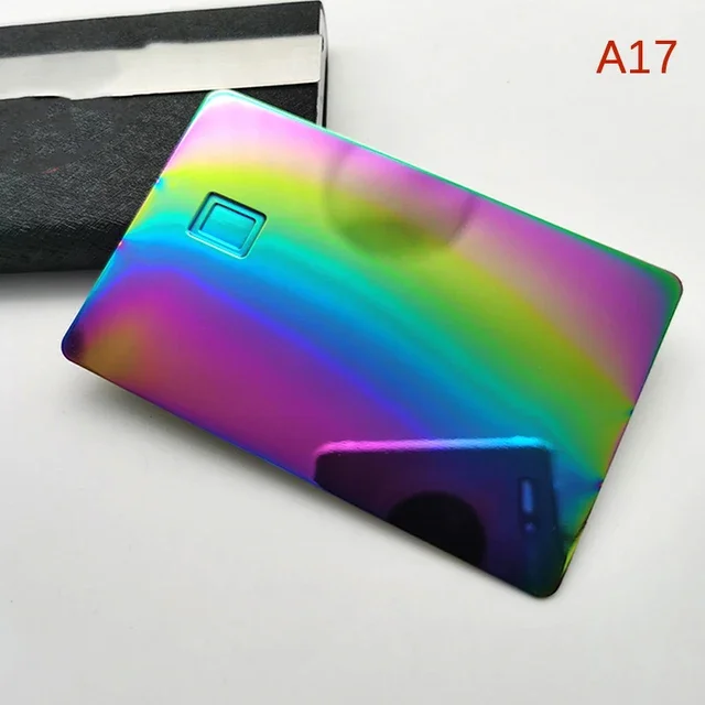 24k Mirror Credit Card Blank DIY 4442 Chip Slot with Hico 3 Track Magnetic Stripe for Ic Smart Intelligent Card Custom Gift Card