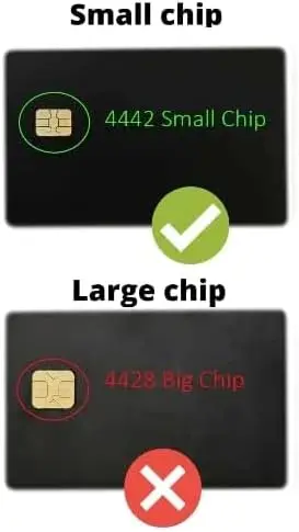 24k Mirror Credit Card Blank DIY 4442 Chip Slot with Hico 3 Track Magnetic Stripe for Ic Smart Intelligent Card Custom Gift Card
