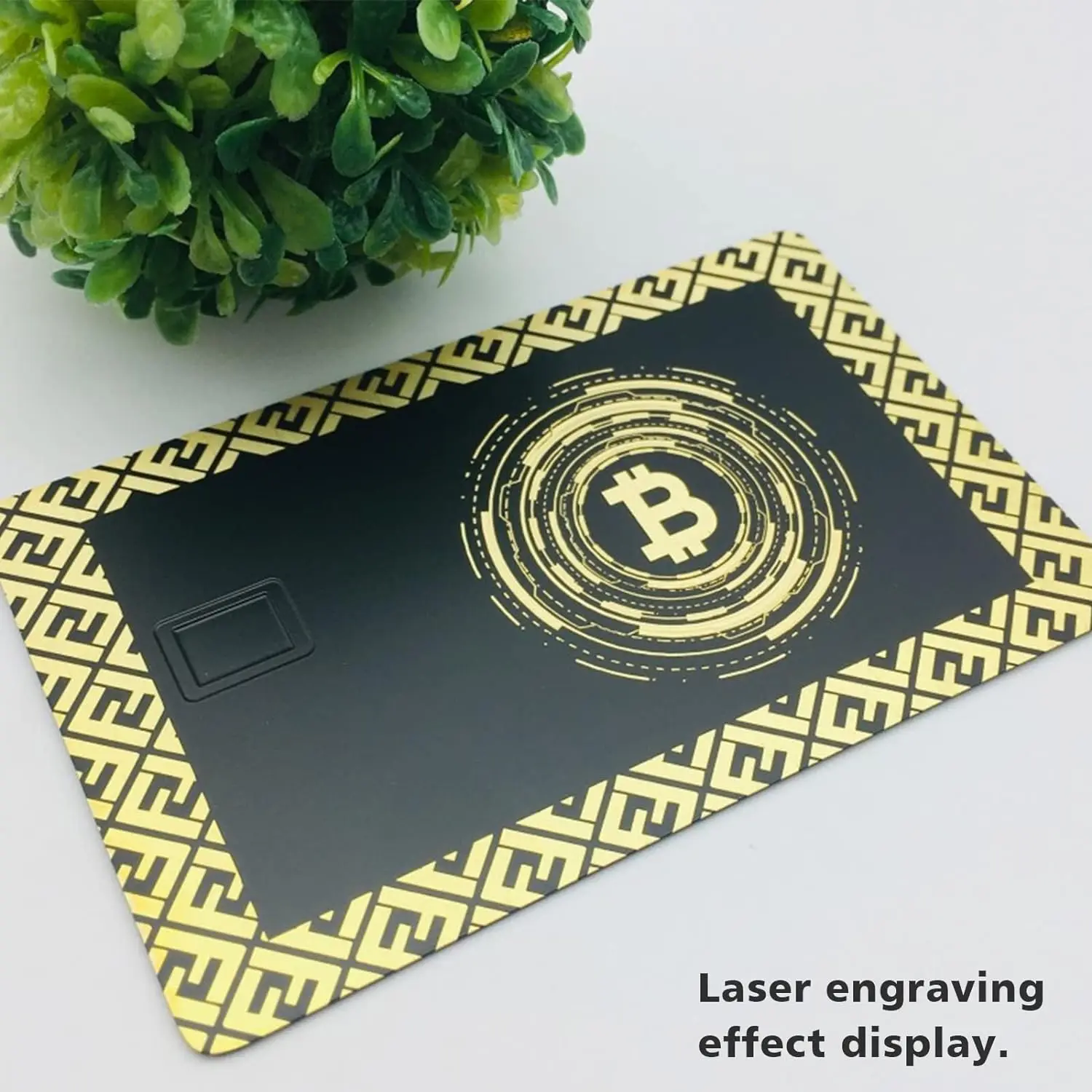 24k Mirror Credit Card Blank DIY 4442 Chip Slot with Hico 3 Track Magnetic Stripe for Ic Smart Intelligent Card Custom Gift Card