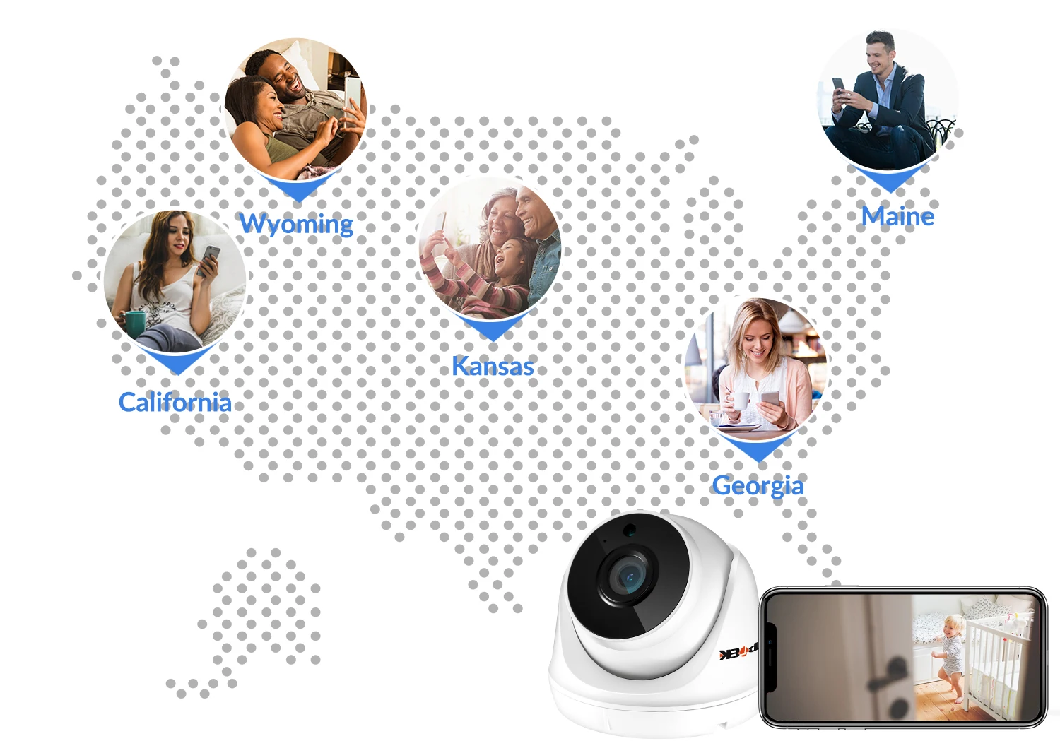 IP Wifi Camera 2.8mm Video Surveillance Indoor Home CCTV Video Camara Two Way Audio Security Protection CamHi CamHipro Wi-Fi Cam