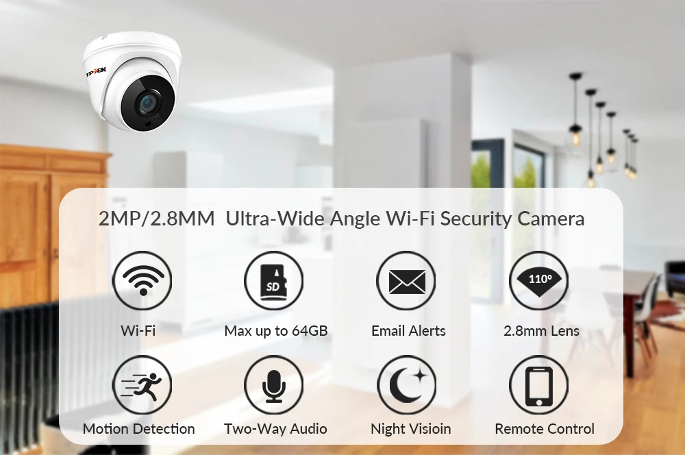 IP Wifi Camera 2.8mm Video Surveillance Indoor Home CCTV Video Camara Two Way Audio Security Protection CamHi CamHipro Wi-Fi Cam