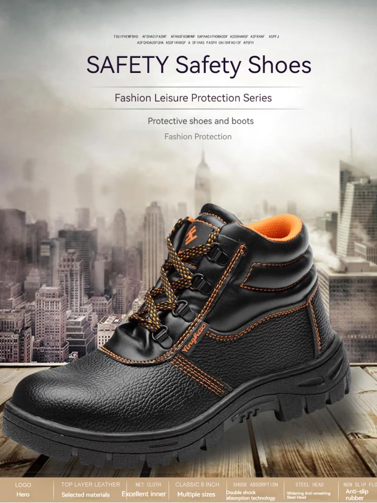Wear-resisting Men Work Boots Anti-smash Anti-puncture Work Sneakers Waterproof Boots Indestructible Protective Tactical Boots