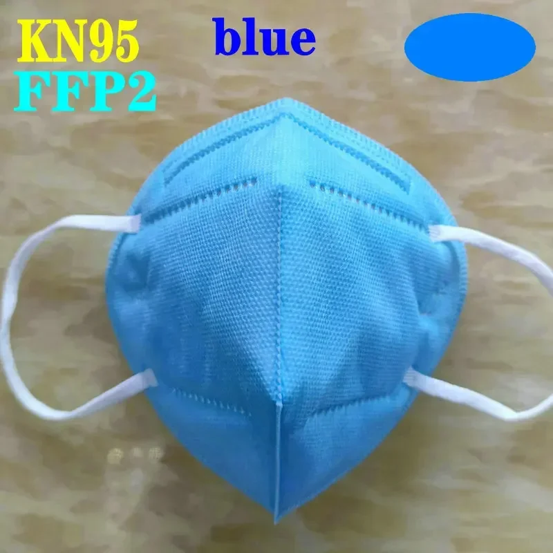 KN95 15 Colors FFP2 MASK KN95 5 Layers Adult Black Fabric Mask Mascarillas Protective FPP2 Mouth Face Masks Filter Masque