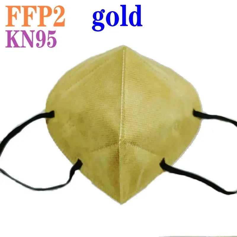 KN95 15 Colors FFP2 MASK KN95 5 Layers Adult Black Fabric Mask Mascarillas Protective FPP2 Mouth Face Masks Filter Masque