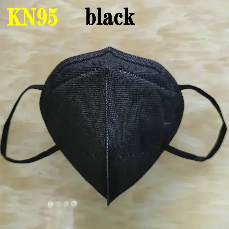 KN95 15 Colors FFP2 MASK KN95 5 Layers Adult Black Fabric Mask Mascarillas Protective FPP2 Mouth Face Masks Filter Masque