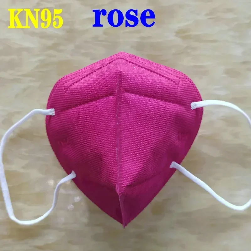 KN95 15 Colors FFP2 MASK KN95 5 Layers Adult Black Fabric Mask Mascarillas Protective FPP2 Mouth Face Masks Filter Masque