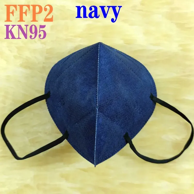 KN95 15 Colors FFP2 MASK KN95 5 Layers Adult Black Fabric Mask Mascarillas Protective FPP2 Mouth Face Masks Filter Masque